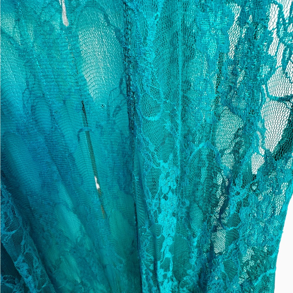 LuLaRoe Turquoise Lace Cardigan - Picture 7 of 7